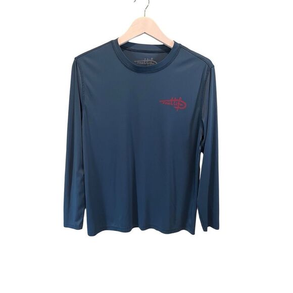 Reel Life blue long sleeve performance shirt shirt - M - 🙂3/$15 - Picture 1 of 7